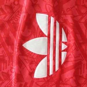 Old school red Adidas jersey